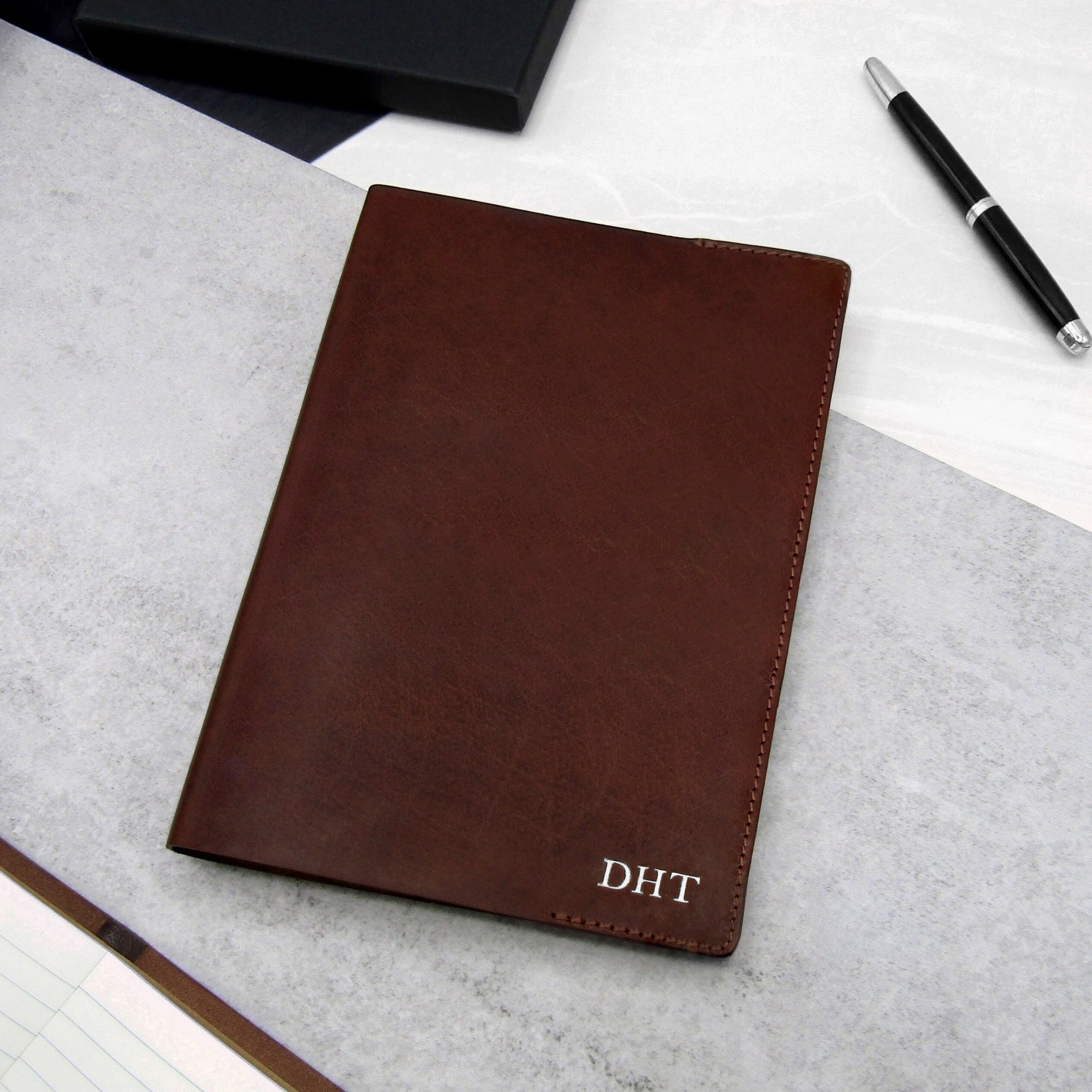 Personalised on sale leather notebook