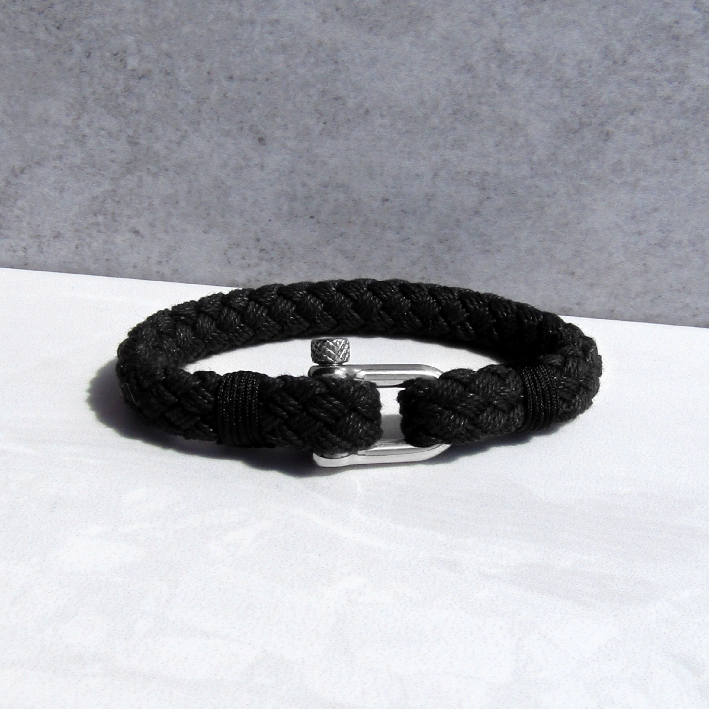 Men's Thick Nautical Rope Bracelet With Bolt Clasp Mens Etsy