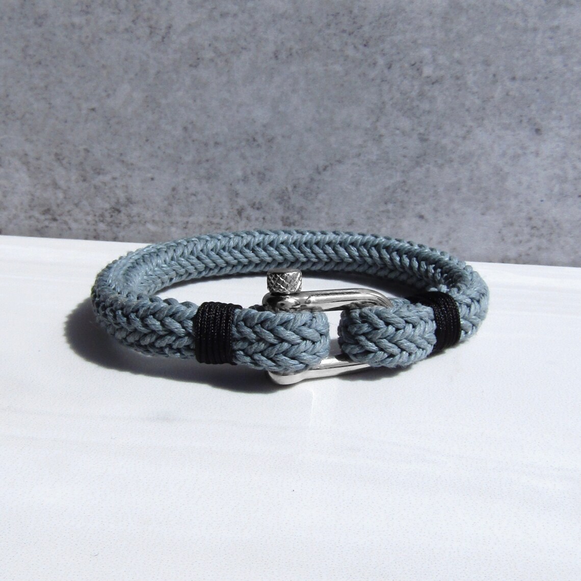 Men's Thick Nautical Rope Bracelet With Bolt Clasp Mens Etsy