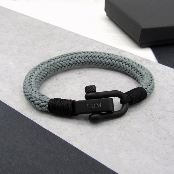 Personalised rope bracelet sale