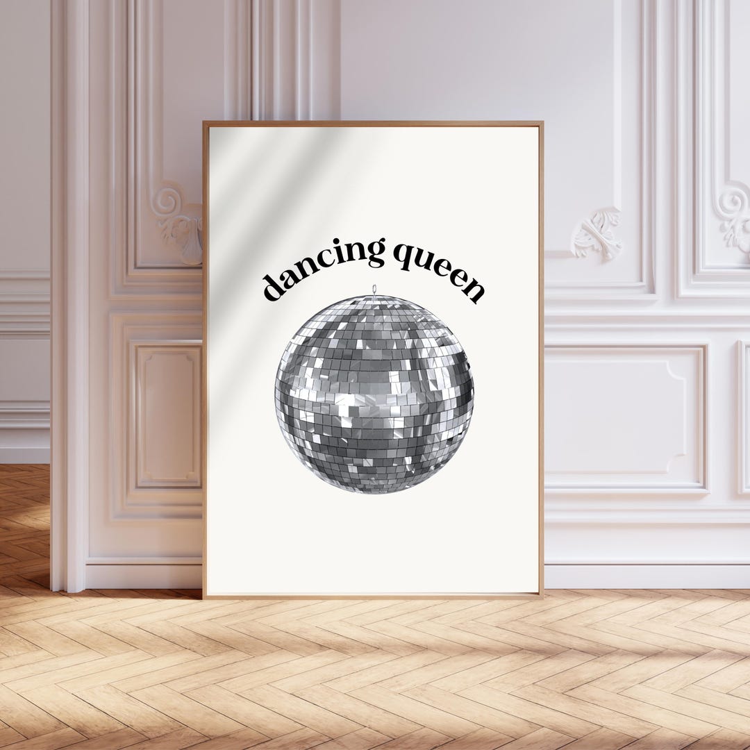 Dancing Queen Disco Wall Art | Digital Print by in Bloom Company - Etsy