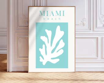 Miami Beach Trendy Wall Art | Digital Print by In Bloom Company