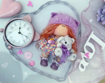 Interior Doll Sewing Kit Baby Girls Cute Tilda Doll Anna by Pugovka Doll