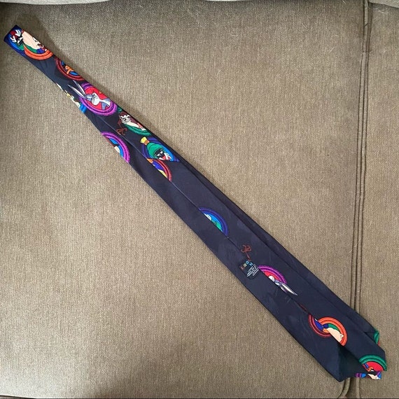 Vintage Looney Tunes Mania Necktie Tie 1993 - image 3