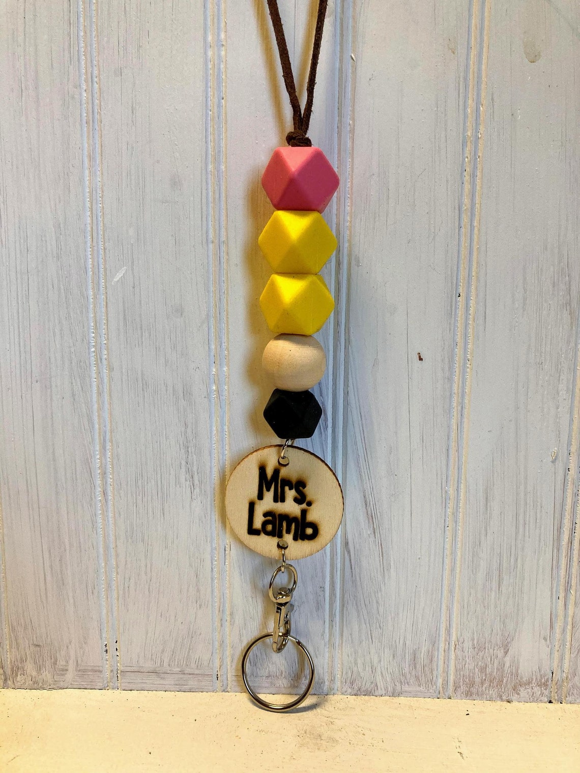 Teacher Lanyard Pencil Lanyard Personalized Teacher Lanyard Etsy