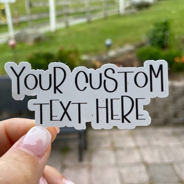 Custom Text Stickers, Custom Sticker, Sticker, Create your own sticker, Colorful Laptop Stickers, Glossy or Matte