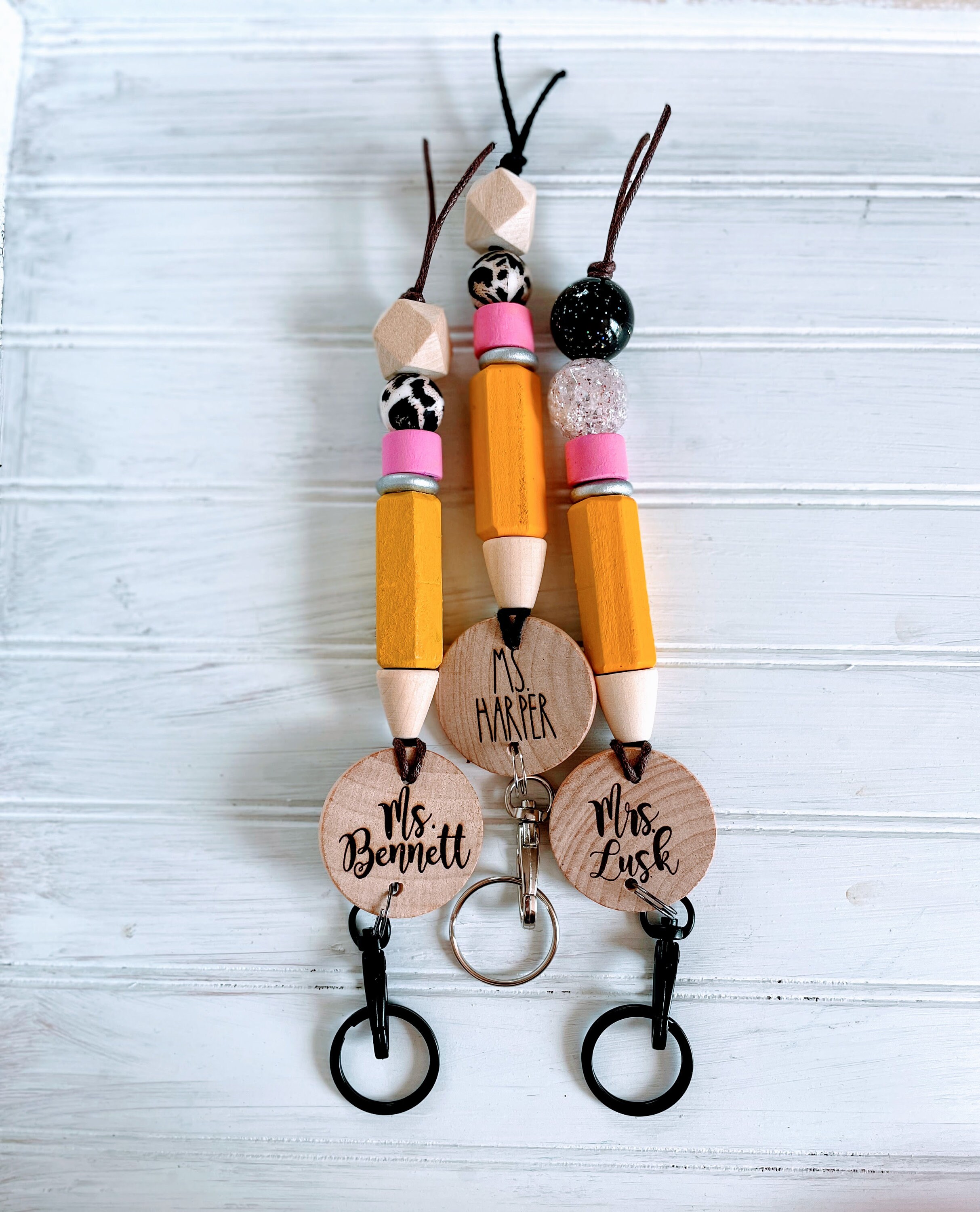 KEYCHAIN Realistic Pencil Keychain Pencil Key Holder Custom Etsy