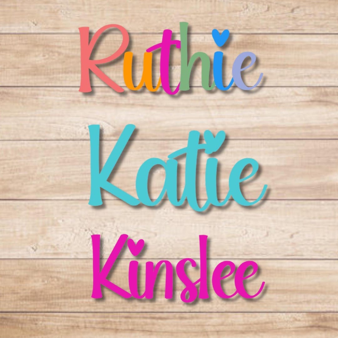 Custom Name Vinyl Decal, Vinyl Name Decal for Laptop, Personalized ...