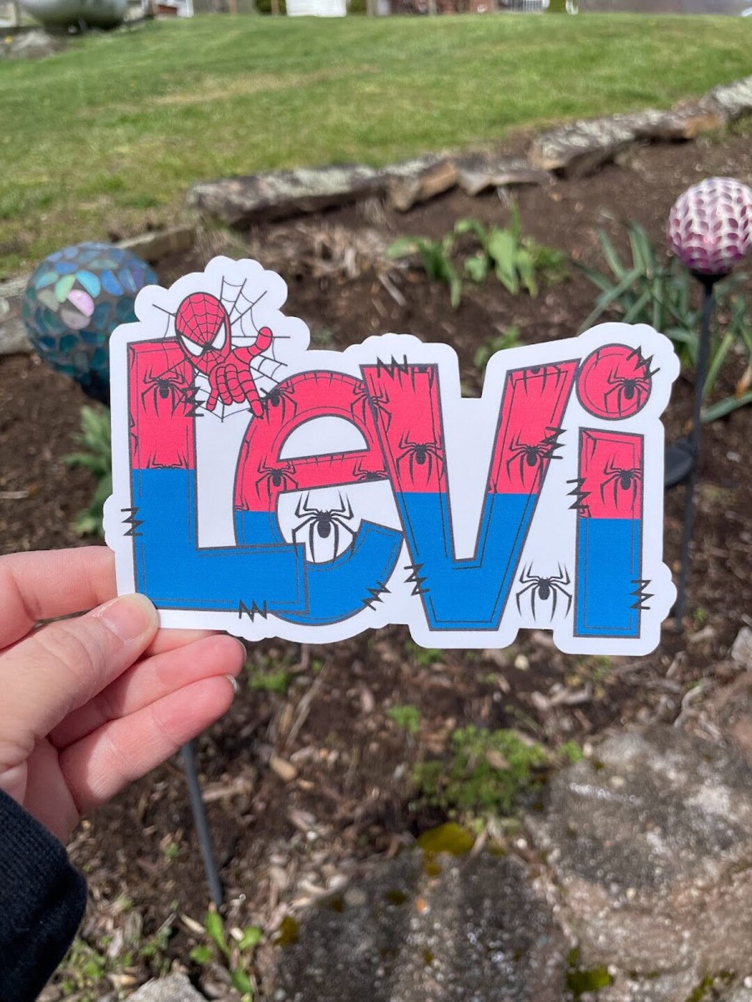 Personalized Superhero Stickers Name Stickers Gift for Boy Etsy