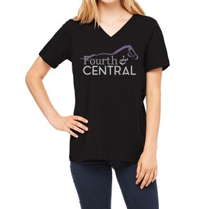 Fourth & Central Logo Tee | Racehorse | OTTB | Thoroughbred | Equestrian | Horse |T-Shirt | Tee Shirt
