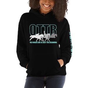 Finish Line Hoodie | OTTB | Thoroughbred | Equestrian | Horse |T-Shirt | Tee Shirt | Race | Race Horse | Retired Racehorse