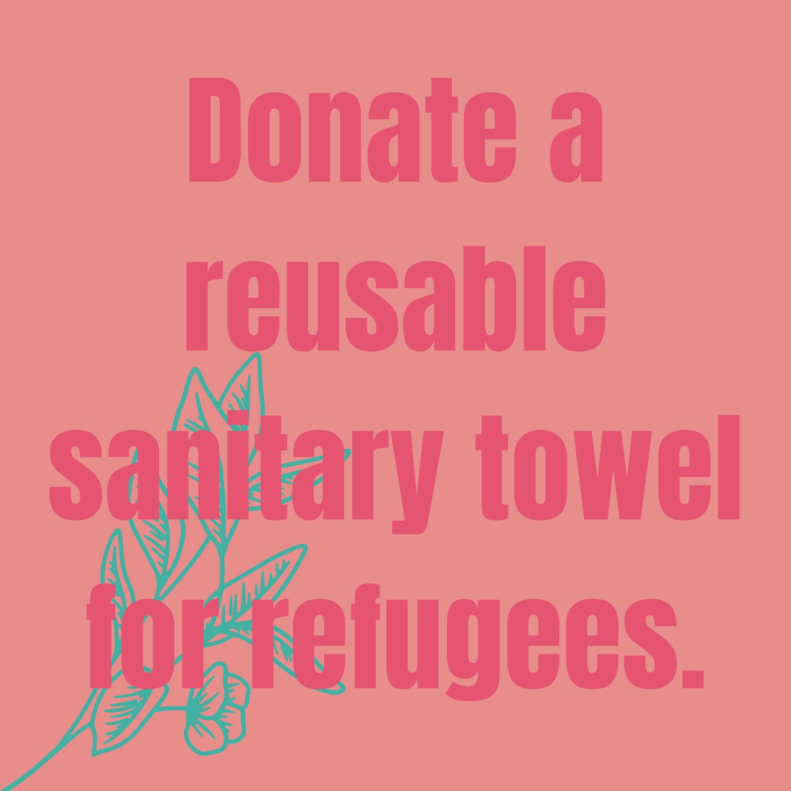DONATION Donate a reusable sanitary towel to refugees. Etsy