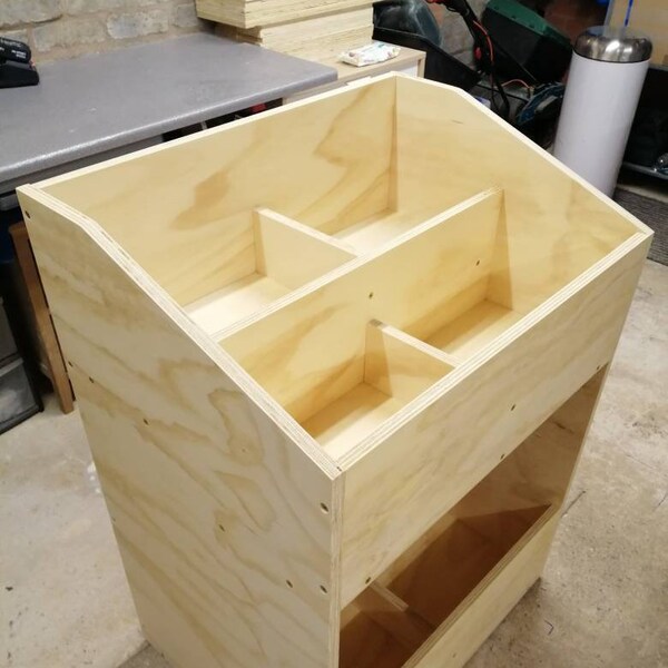 2 Tier - LP Vinyl Record Storage, Browser, Flip Bin