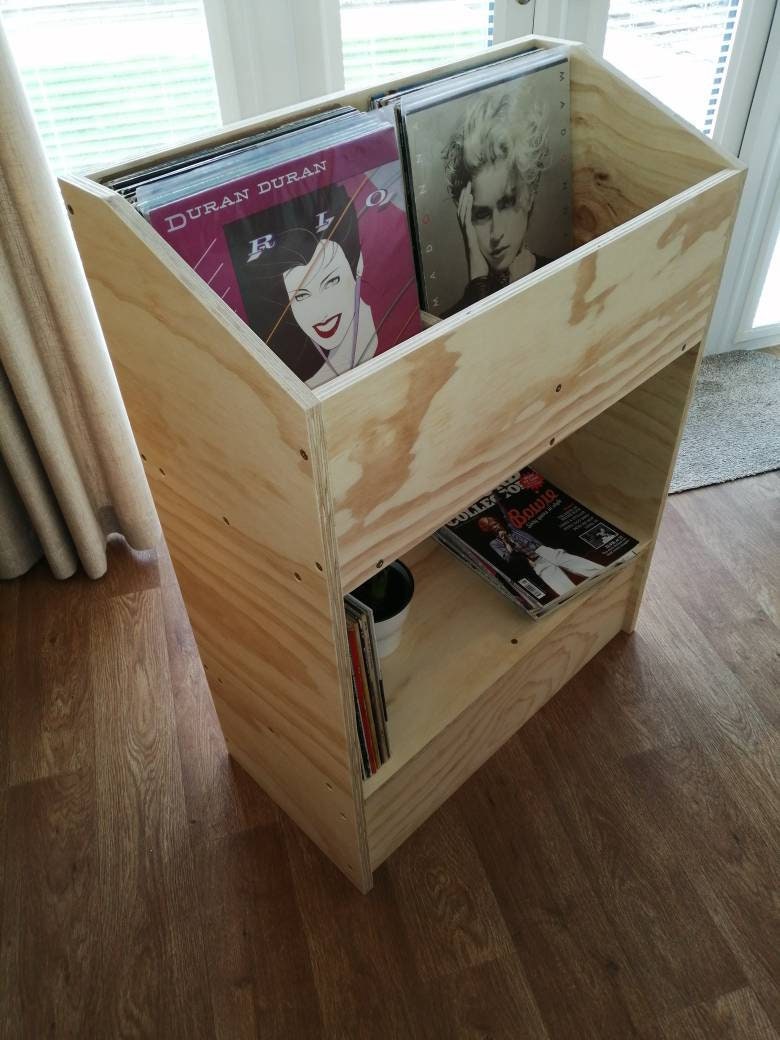 Slimline LP Vinyl Record Storage Browser Flip Bin Etsy