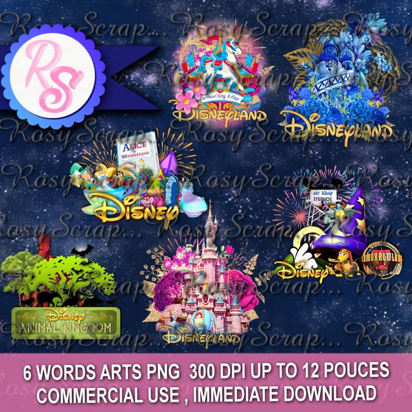 Disneyland Words Png - Etsy