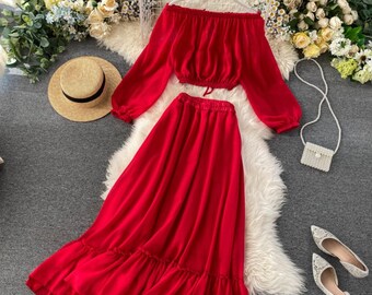 Two Piece Dress - Etsy