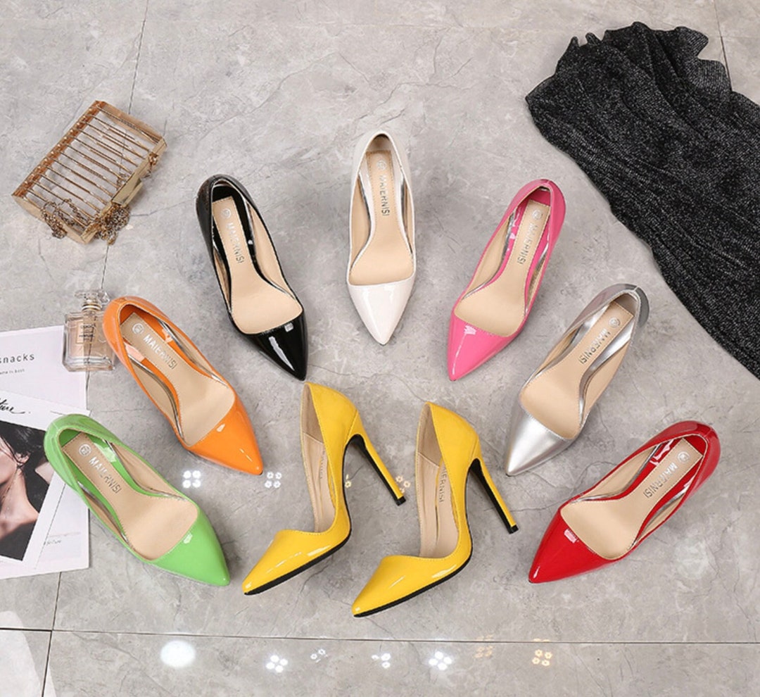 7 Colors High heels Pointed Stiletto Shoe Etsy