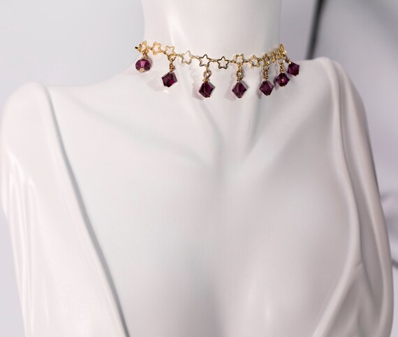 Gemstone Crystal Necklace Gift for Her, Choker Necklace NEW /& RARE 18k Gold Pink Tourmaline Necklace Personalized Birthstone Jewelry