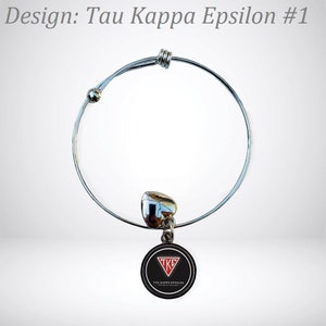 Tau Kappa Epsilon Round Adjustable Bracelet