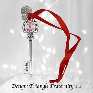 Triangle Christmas Ornament Santa Magic Key