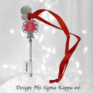 Phi Sigma Kappa Christmas Ornament Santa Magic Key