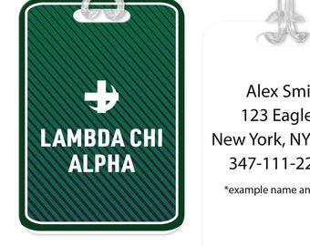 Etiqueta de bagagem Lambda Chi Alpha