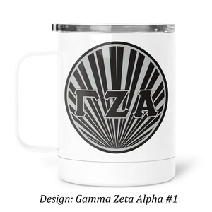 Gamma Zeta Alpha Edelstahl Reise Tasse 13 OZ mit Deckel