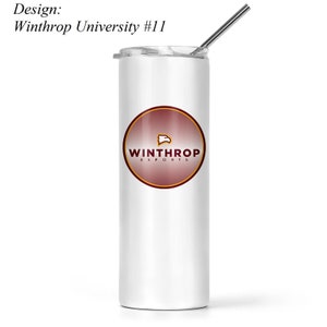 Winthrop University Acero inoxidable Skinny Tumbler 20 OZ