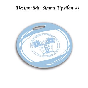 Mu Sigma Usilon runder Taschenanhänger