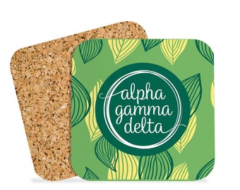 Alpha Gamma Delta Beverage Coasters Square (Set of 4)