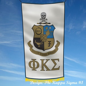 Phi Kappa Sigma Officially Licensed Flag Banner