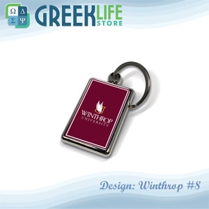 Winthrop University Llavero Metálico