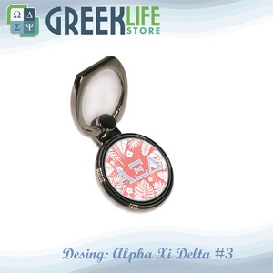Alpha Xi Delta Ring Stand Phone Holder (Round)