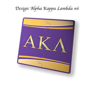 Alpha Kappa Lambda Beverage Jigsaw Puzzle Coasters Square (Set of 4)