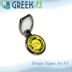 Sigma Nu Ring Stand Phone Holder (Round)