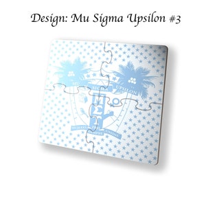 Mu Sigma Upsilon Getränke Puzzle Untersetzer Quadratisch (4er Set)