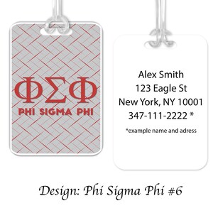 Phi Sigma Phi Bag Tag
