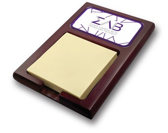 Organizador de escritorio de madera Sigma Lambda Beta