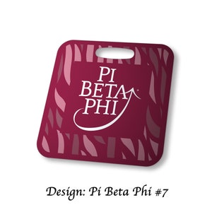 Pi Beta Phi Aluminum Bag Tag