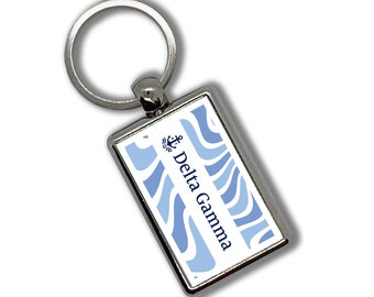 Delta Gamma Key Chain Metallic