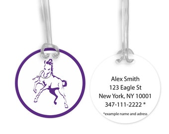 Étiquette de sac ronde Lambda Beta Sigma