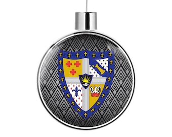 Sigma Alpha Epsilon Round Flat Ornament