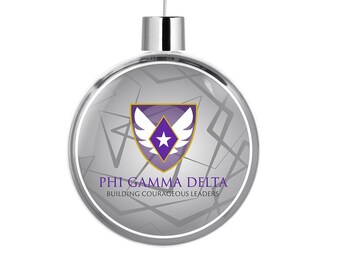 Phi Gamma Delta Round Flat Ornament
