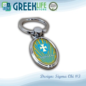Sigma Chi Ring Stand Phone Holder (Oval)