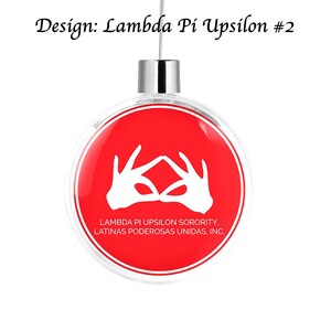 Lambda Pi Upsilon Round Flat Ornament
