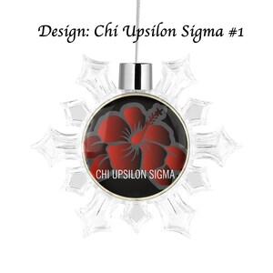 Chi Ypsilon Signora Schneeflocke Runde Verzierung