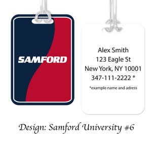 Samford University Tau Bag Tag