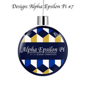 Alpha Epsilon Pi Round Flat Ornament