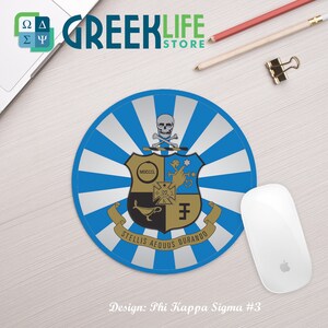 Phi Kappa Sigma Mousepad Round