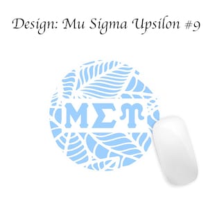 Mu Sigma Upsilon Mousepad Round